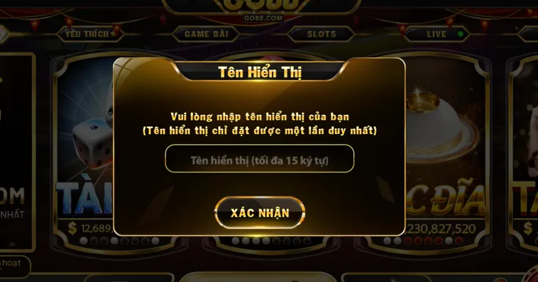 Hoàn thành các bước đang kí để chính thức trở thành thành viên Go88.