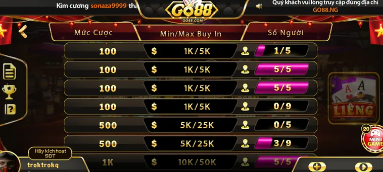 Bí Quyết Tố Bài Thần Sầu Sảnh Bài Liêng Tại Go88 Cho Mọi Bài Thủ