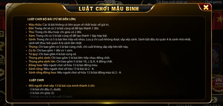 Bí Truyền Xếp Bài Ăn Sập Sảnh Bài Mậu Binh Tại Go88 Từ Các Cao Thủ