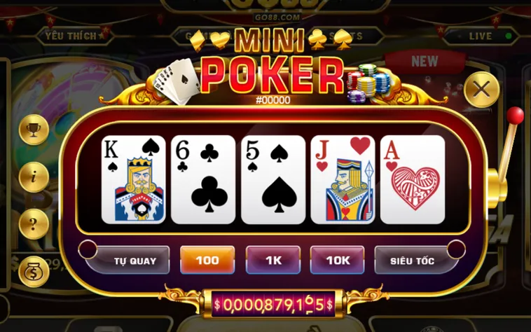 Khai Mở Vòng Quay Lượng Tử Đổi Đời Cùng Minigame Mini Poker Tại Go88 Đột Phá