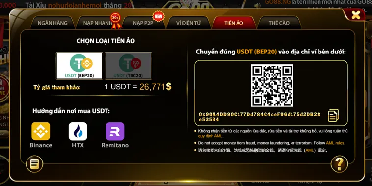 Hướng Dẫn Phương Thức Nạp Tiền Go88 Siêu Tốc Khởi Đầu Hành Trình Săn Hũ Vàng
