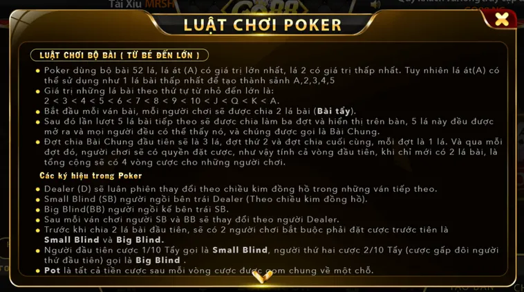 Cẩm Nang Làm Chủ Bàn Cược Poker Tại Go88 Cho Các Tay Chơi Chuyên Nghiệp