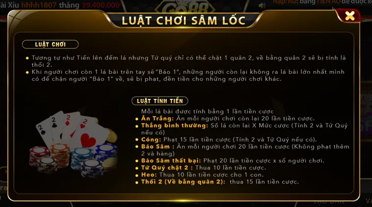 Khẳng Định Bản Lĩnh Kỳ Vương Đỉnh Cao Với Game Bài Sâm Lốc Tại Go88
