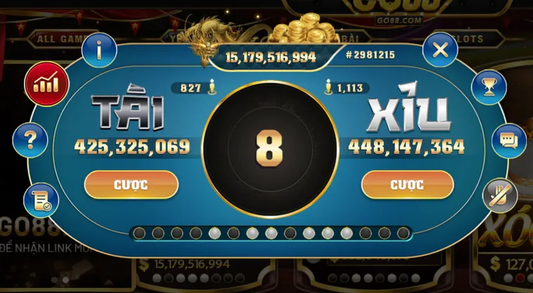 Khẳng Định Bản Lĩnh Kỳ Vương Đỉnh Cao Với Casino Sicbo Tài Xỉu Sảnh Rồng Tại Go88