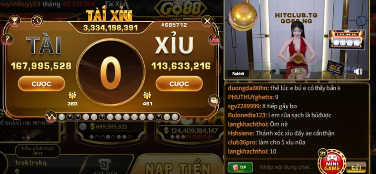 Siêu Đấu Trường Số Hóa Kịch Tính Cùng Tài Xỉu Livestream Tại Go88 Đỉnh Cao