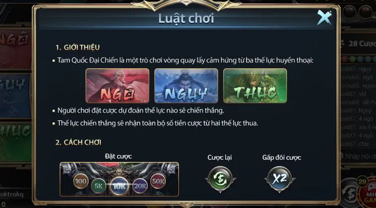 Chinh Phục Chiến Trường Tam Quốc Săn Hũ Kinh Thiên Động Địa Tại Minigame Tam Quốc Đại Chiến Tại Go88
